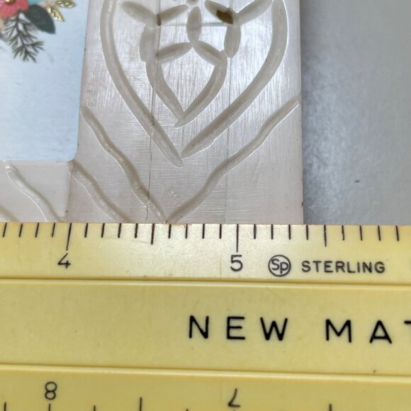 Handcrafted Stone Photo Frame with Floral Deer Art - 5x5 Inches - Made In India - Picture 7 of 9